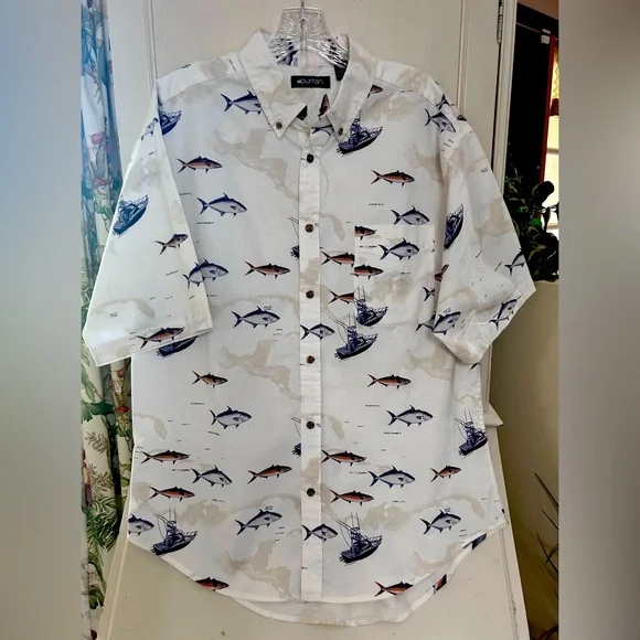 Puritan Shirts | Mens Puritan Nautical Button Down Shirt L-42/44 | Color: Blue/White | Size: L | Huffc19's Closet Puritan Shirts | Mens Puritan Nautical Button Down Shirt L-42/44 | Color: Blue/White | Size: L | Huffc19's Closet